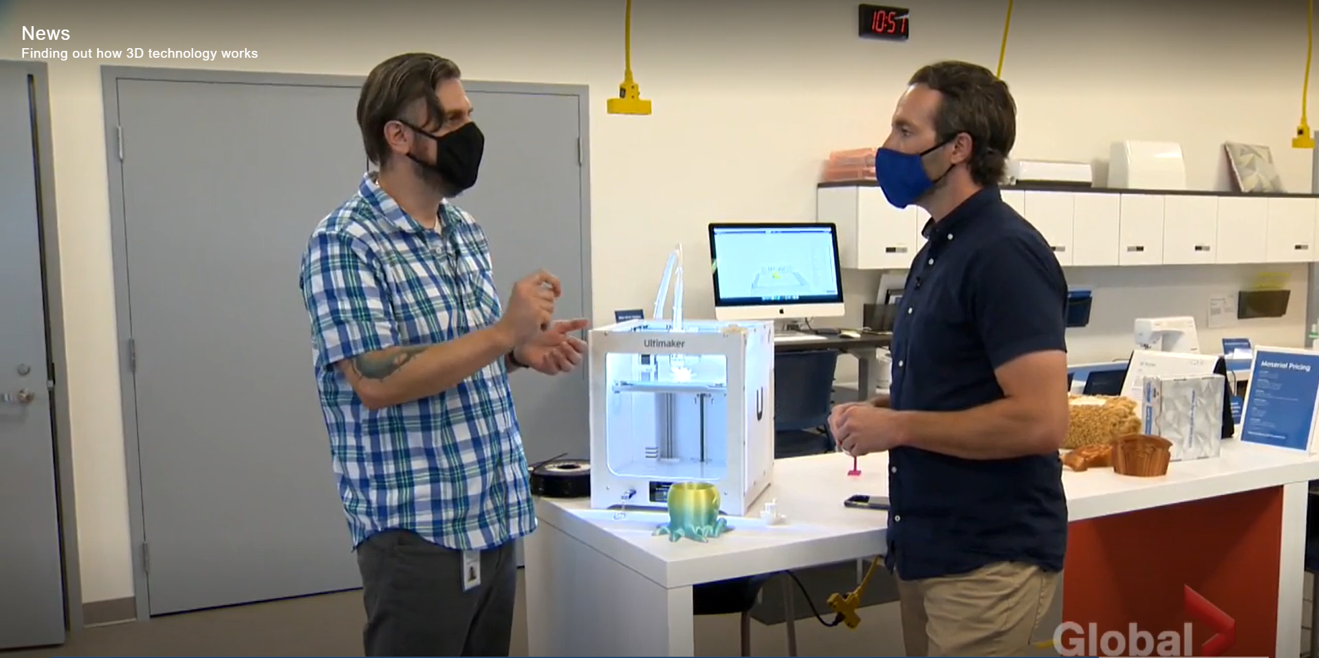 Global News visits the Glen Abbey Creation Zone to learn more about 3D printing  image